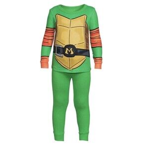 Teenage Mutant Ninja Turtles 2 PC Long Sleeve Tight Fit  Pajama Set Boy 5T